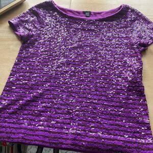 J CREW vintage sequin tee